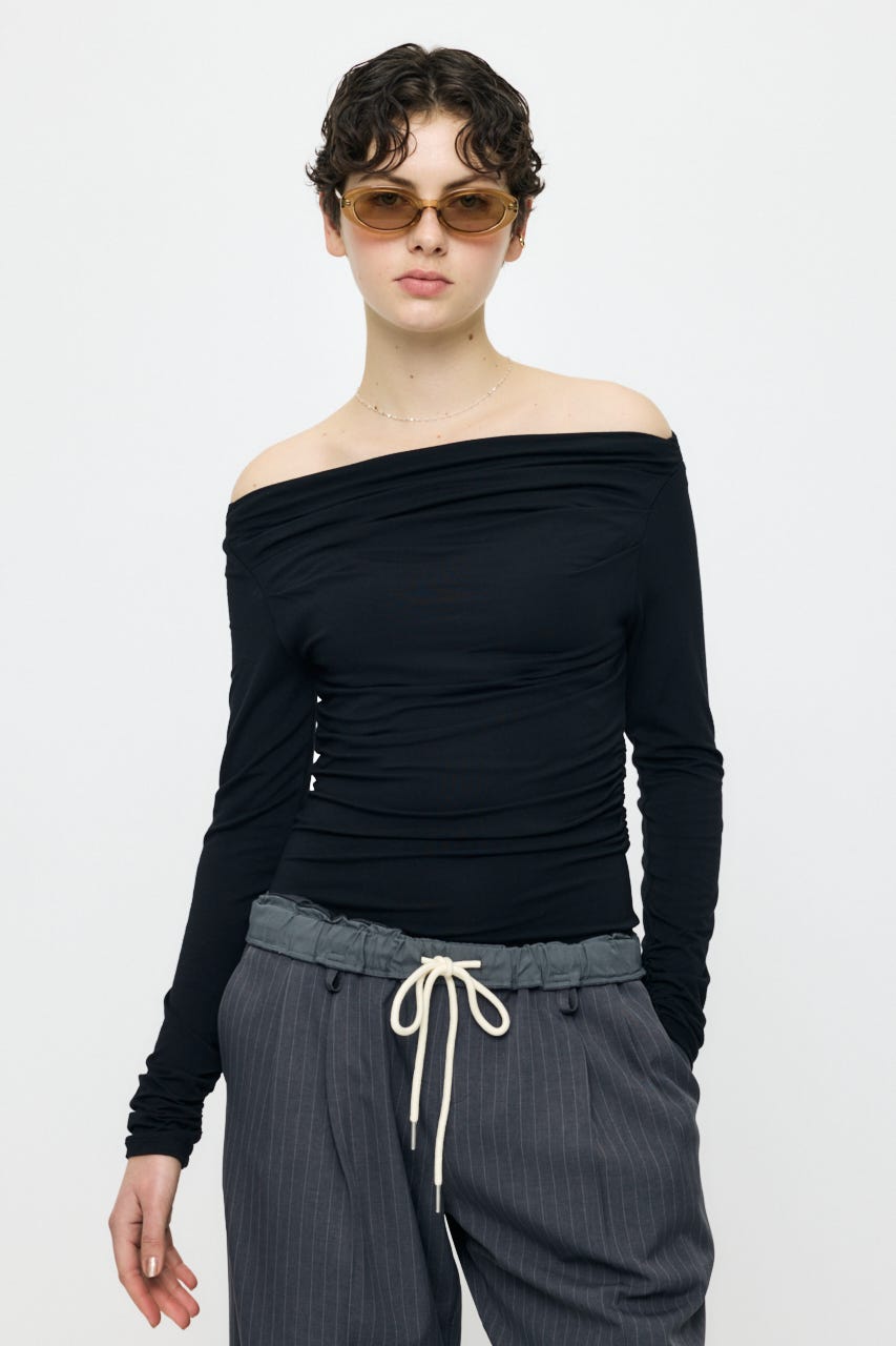 GATHER 3WAY トップス BLK FREE