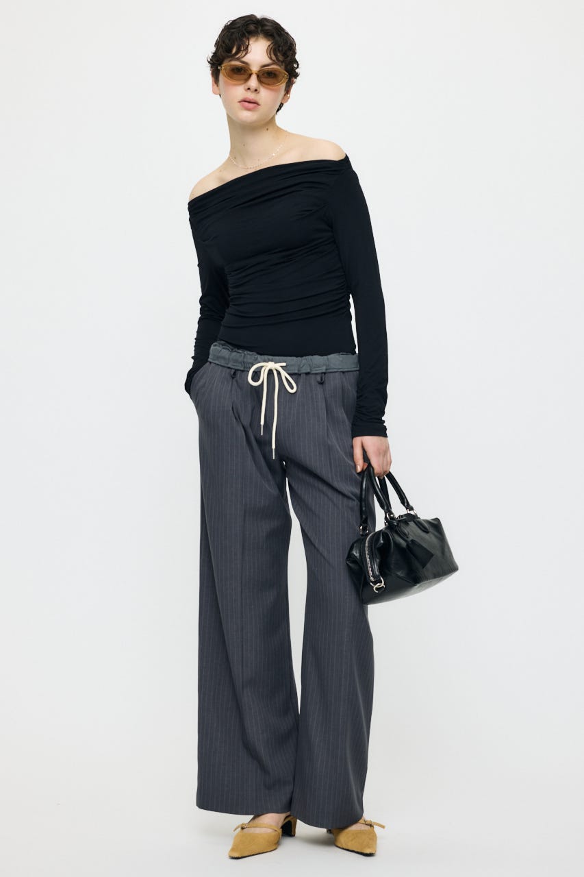 GATHER 3WAY トップス BLK FREE