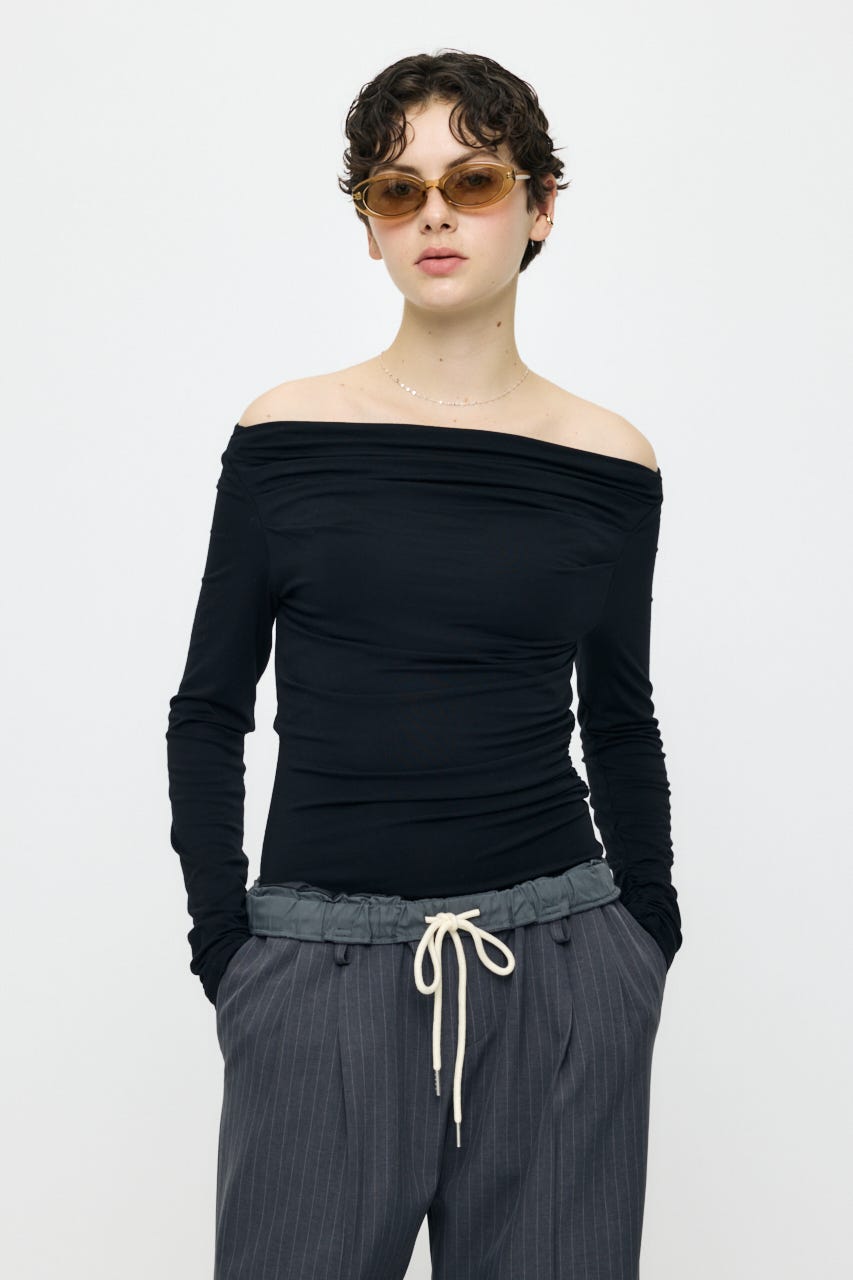 GATHER 3WAY トップス BLK FREE