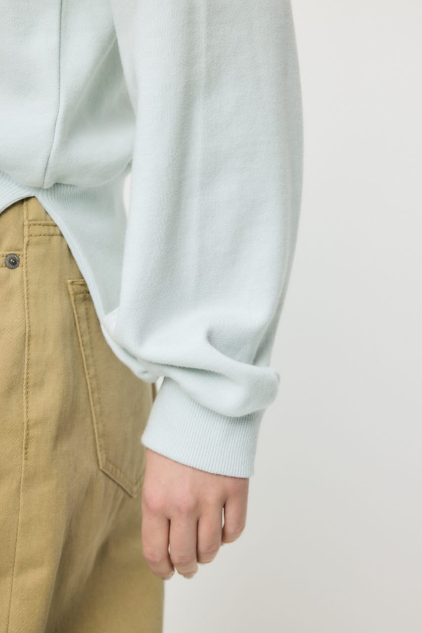 SIDE SLIT OFF SHOULDER スウェット L/BLU FREE