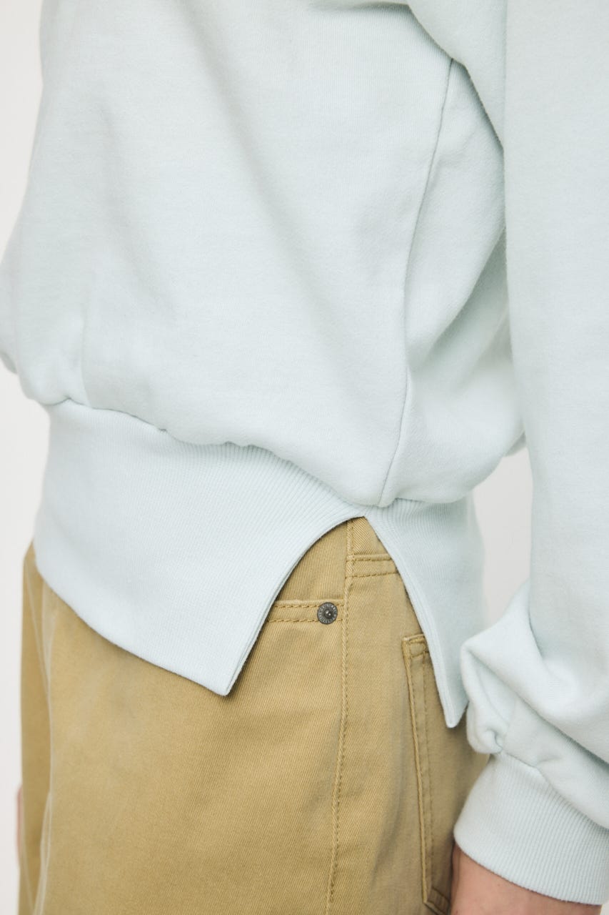 SIDE SLIT OFF SHOULDER スウェット L/BLU FREE