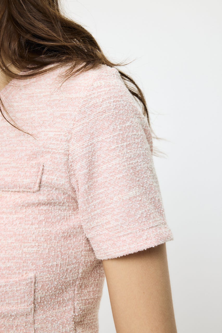 TWEED CRUSH トップス PNK FREE