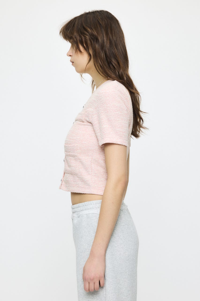 TWEED CRUSH トップス PNK FREE