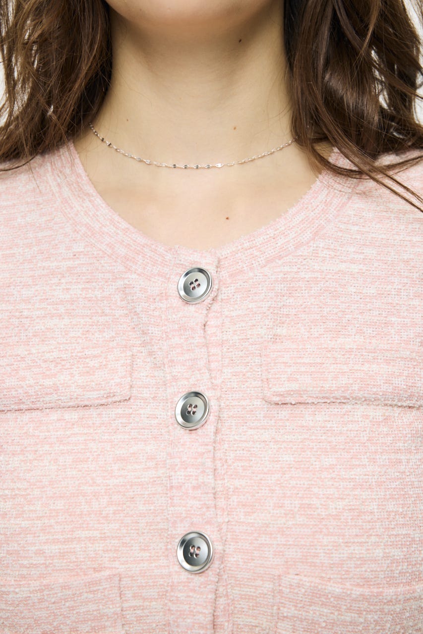 TWEED CRUSH トップス PNK FREE