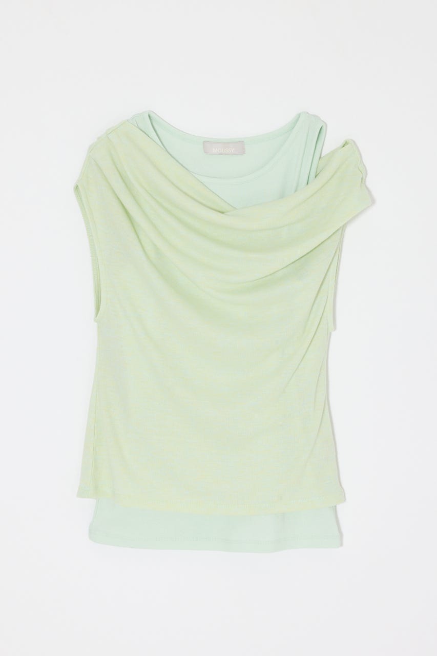 LAYERED OFF SHOULDER トップス MINT FREE