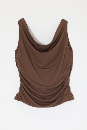 WAIST GATHER DRAPE トップス
