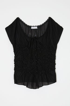 RANDOM SHIRRING トップス