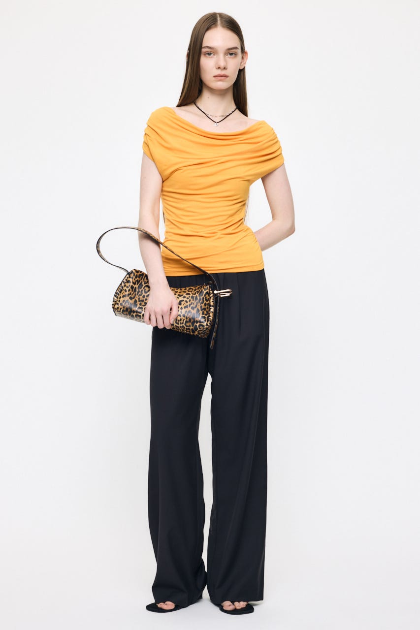 DRAPE OFF SHOULDER CUT トップス ORG FREE