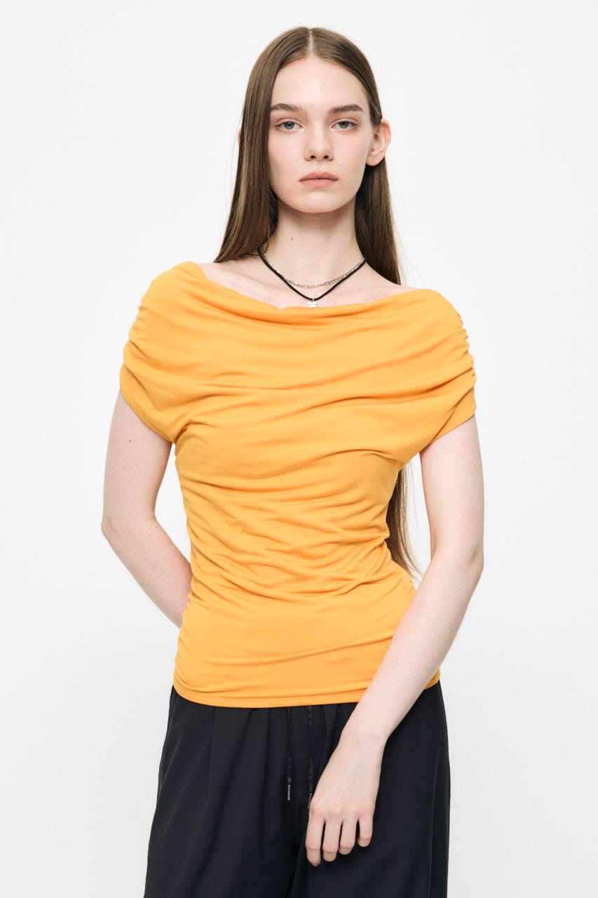 DRAPE OFF SHOULDER CUT トップス ORG FREE