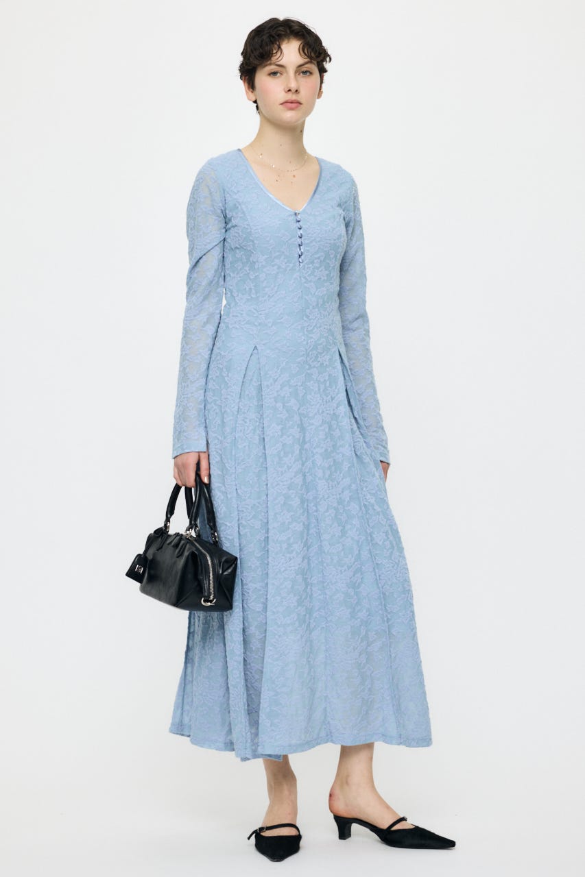 SCOOP NECK MAXI ドレス BLU 2