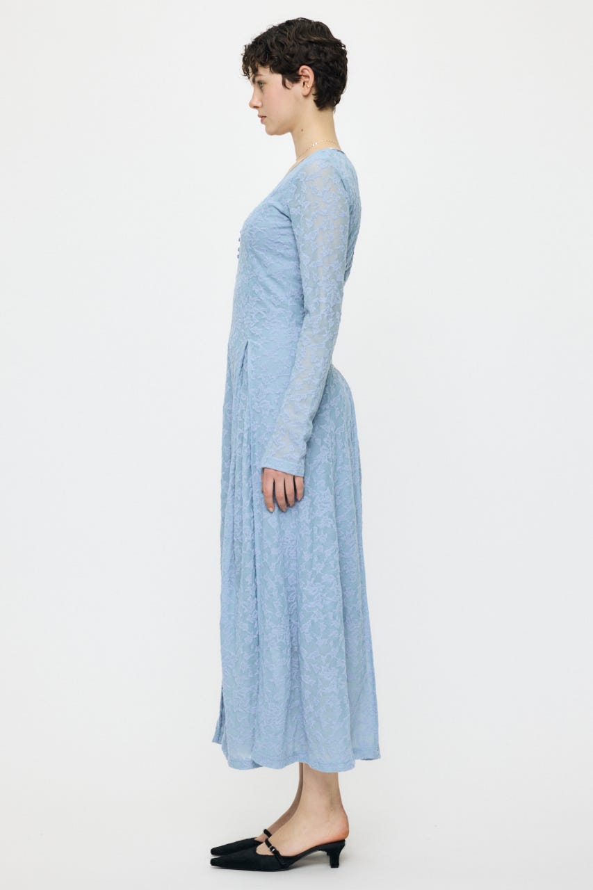 SCOOP NECK MAXI ドレス BLU 2