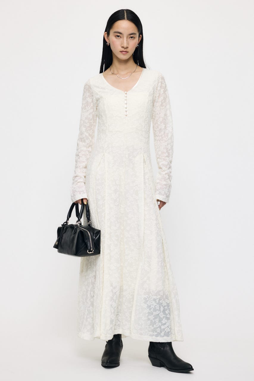 SCOOP NECK MAXI ドレス IVOY 2