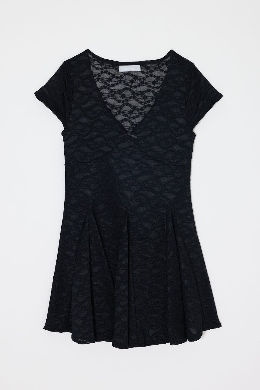 LACE SKATER ドレス BLK FREE