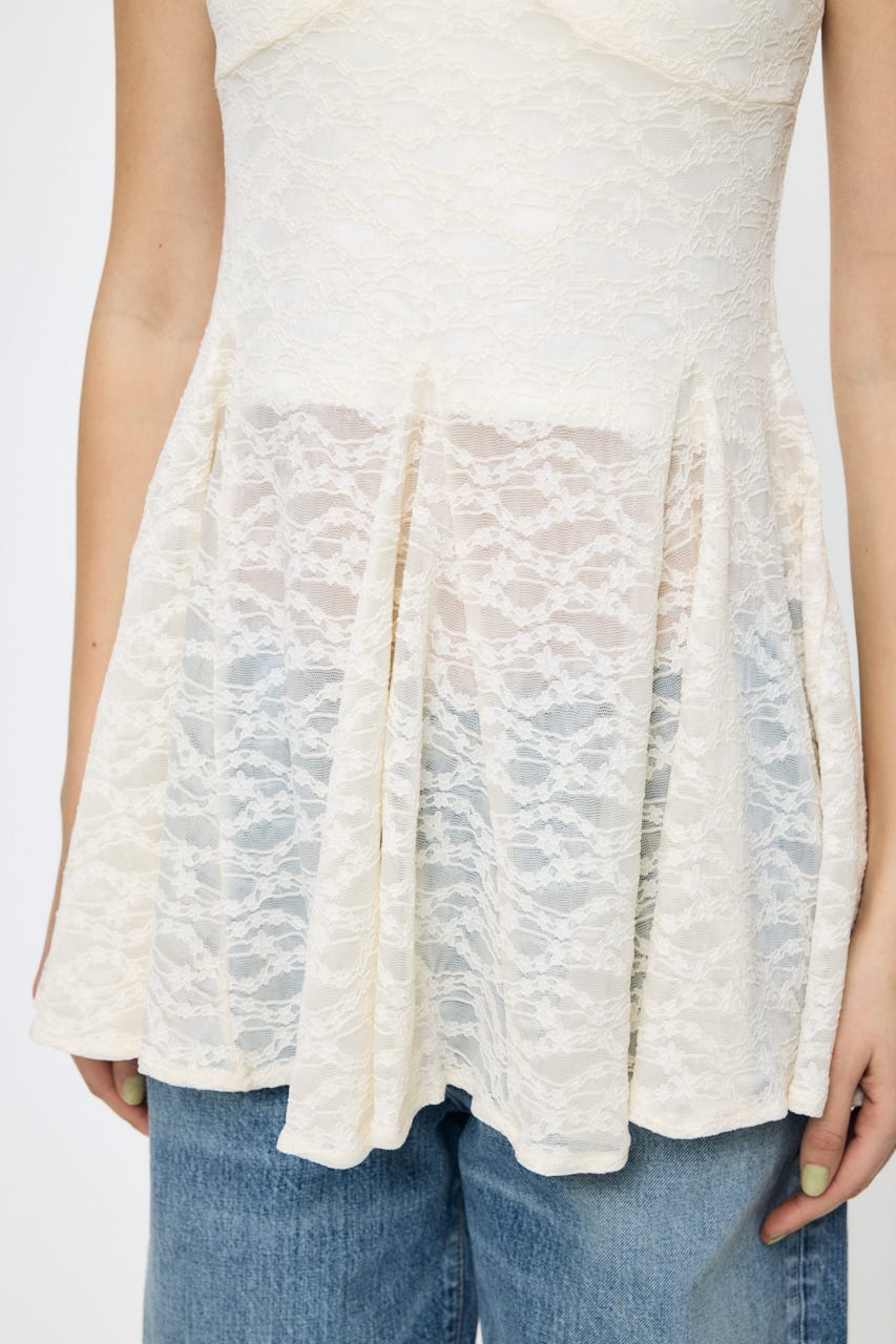 LACE SKATER ドレス IVOY FREE