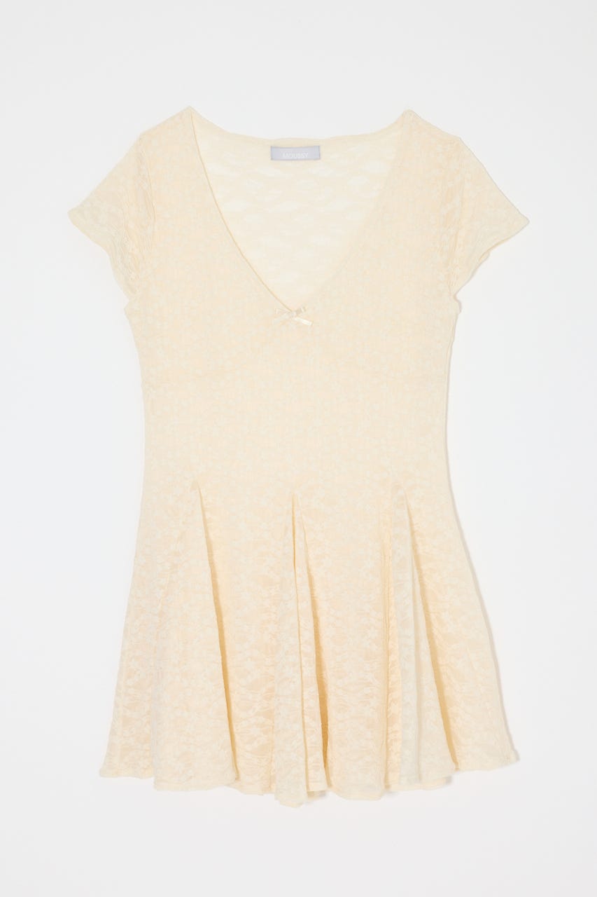 LACE SKATER ドレス IVOY FREE