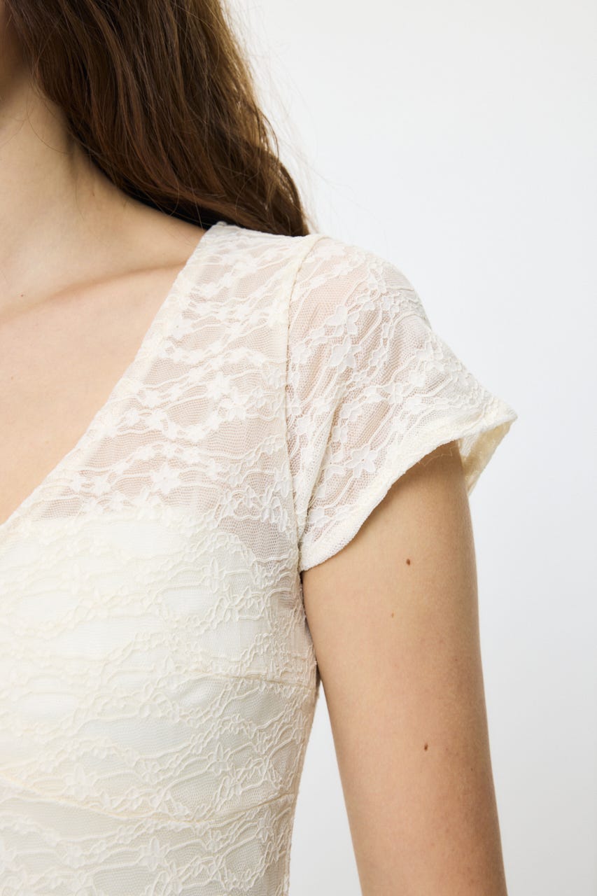 LACE SKATER ドレス IVOY FREE