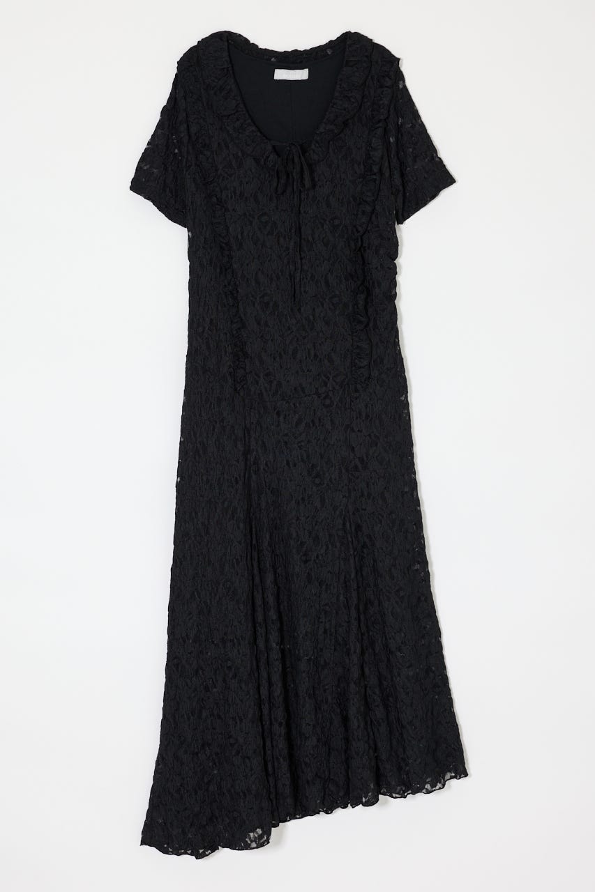 CUT LACE ASYMMETRY ドレス BLK 2