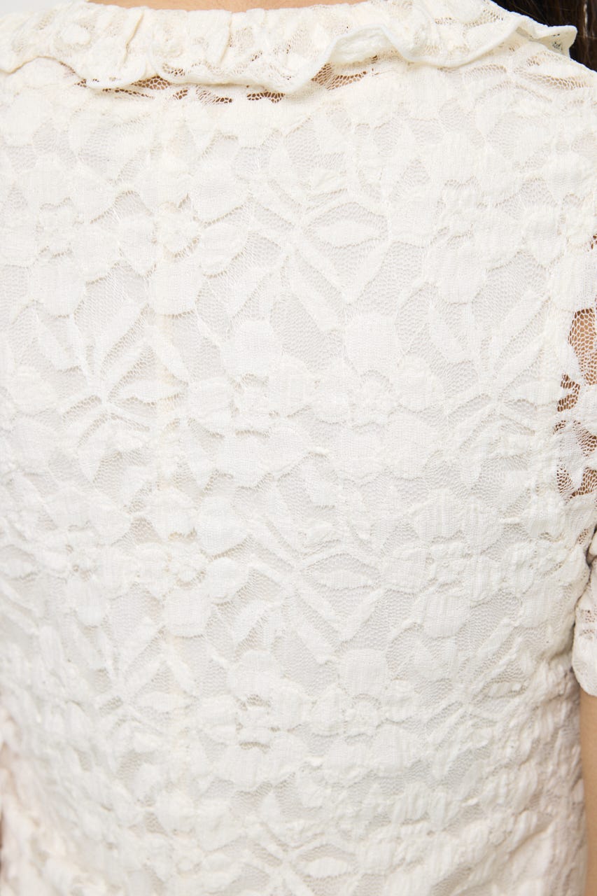 CUT LACE ASYMMETRY ドレス IVOY 2