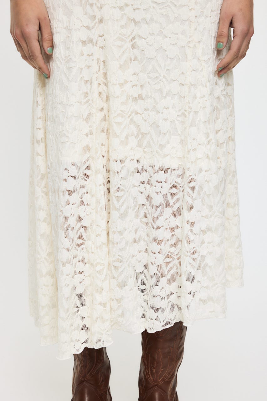 CUT LACE ASYMMETRY ドレス IVOY 2