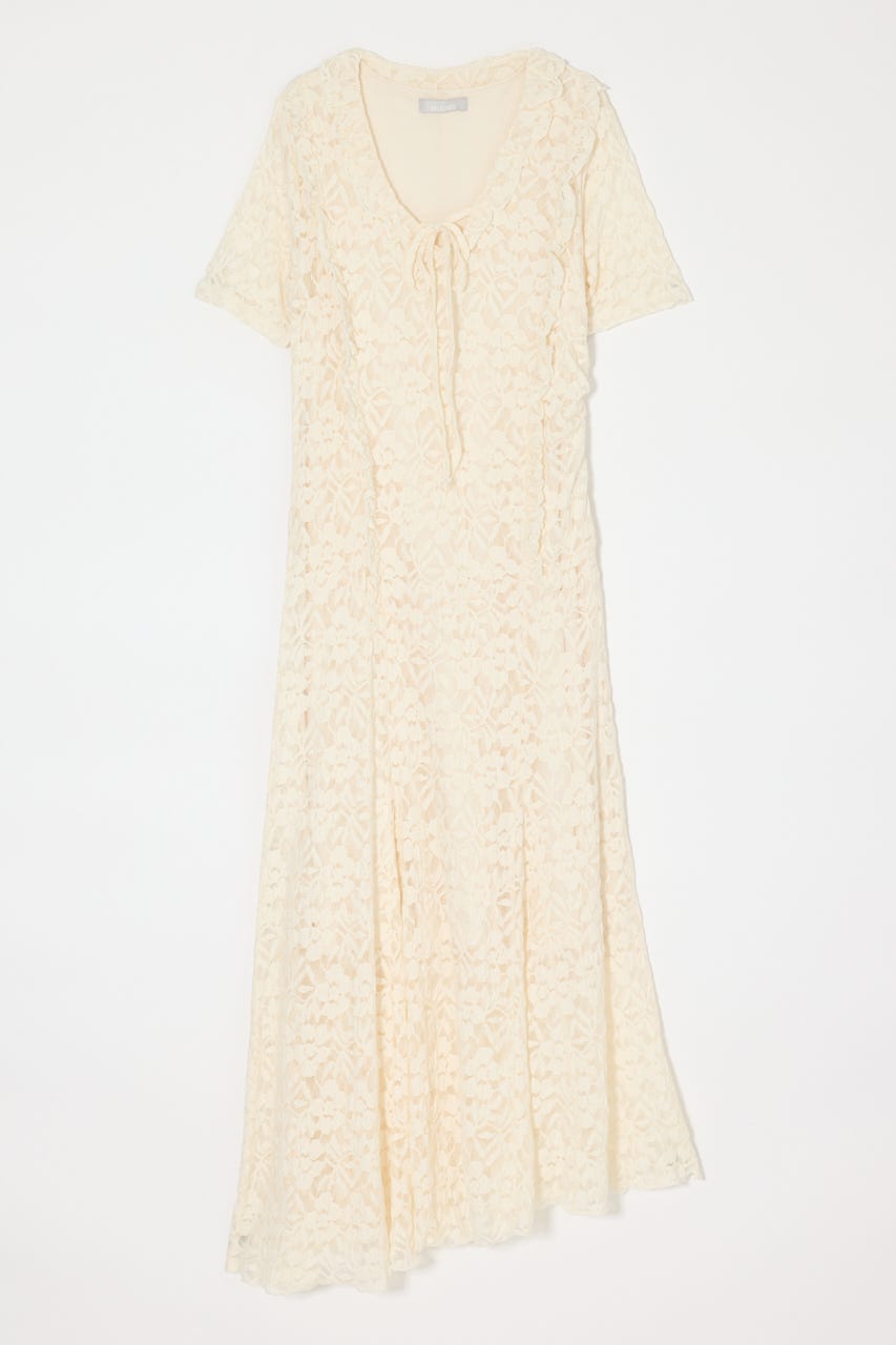 CUT LACE ASYMMETRY ドレス IVOY 2