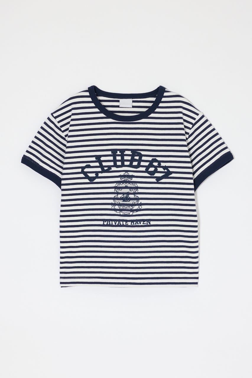 CLUB 67 RINGER TEE 柄WHT FREE