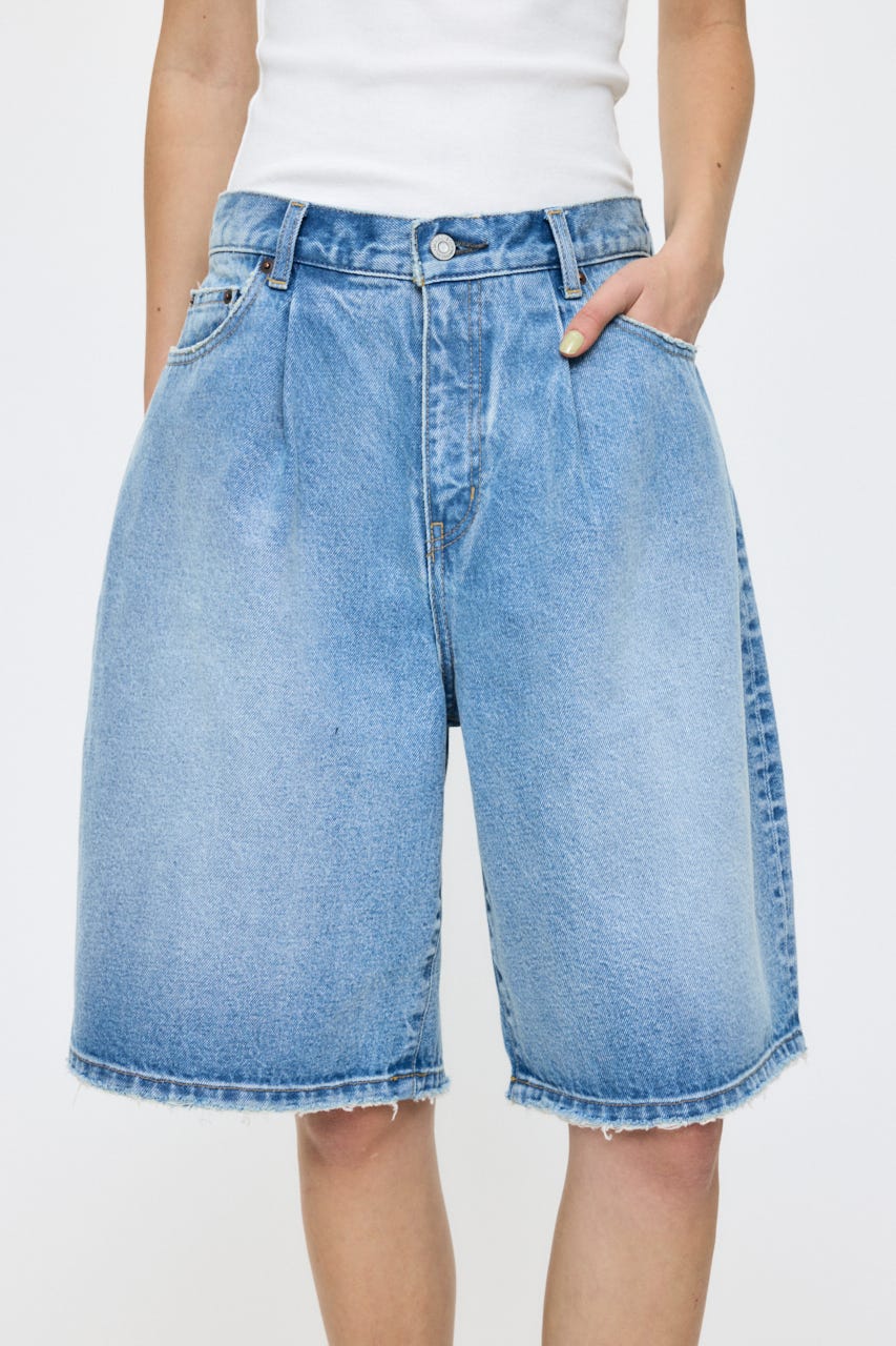 TUCKED COCOON BERMUDA ショーツ L/BLU 0