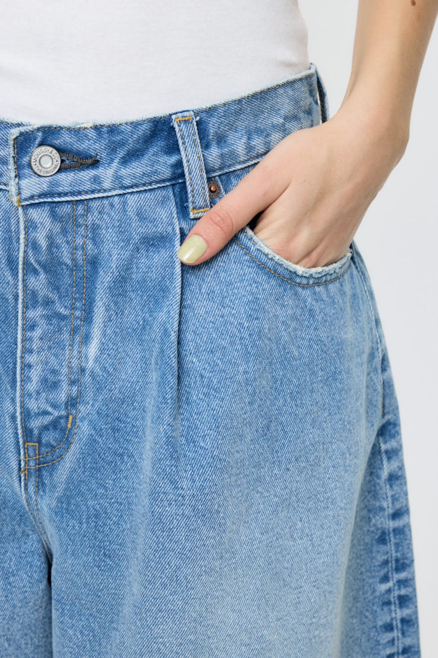 TUCKED COCOON BERMUDA ショーツ L/BLU 0