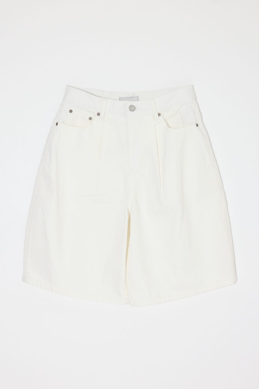 TUCKED COCOON BERMUDA ショーツ O/WHT 0