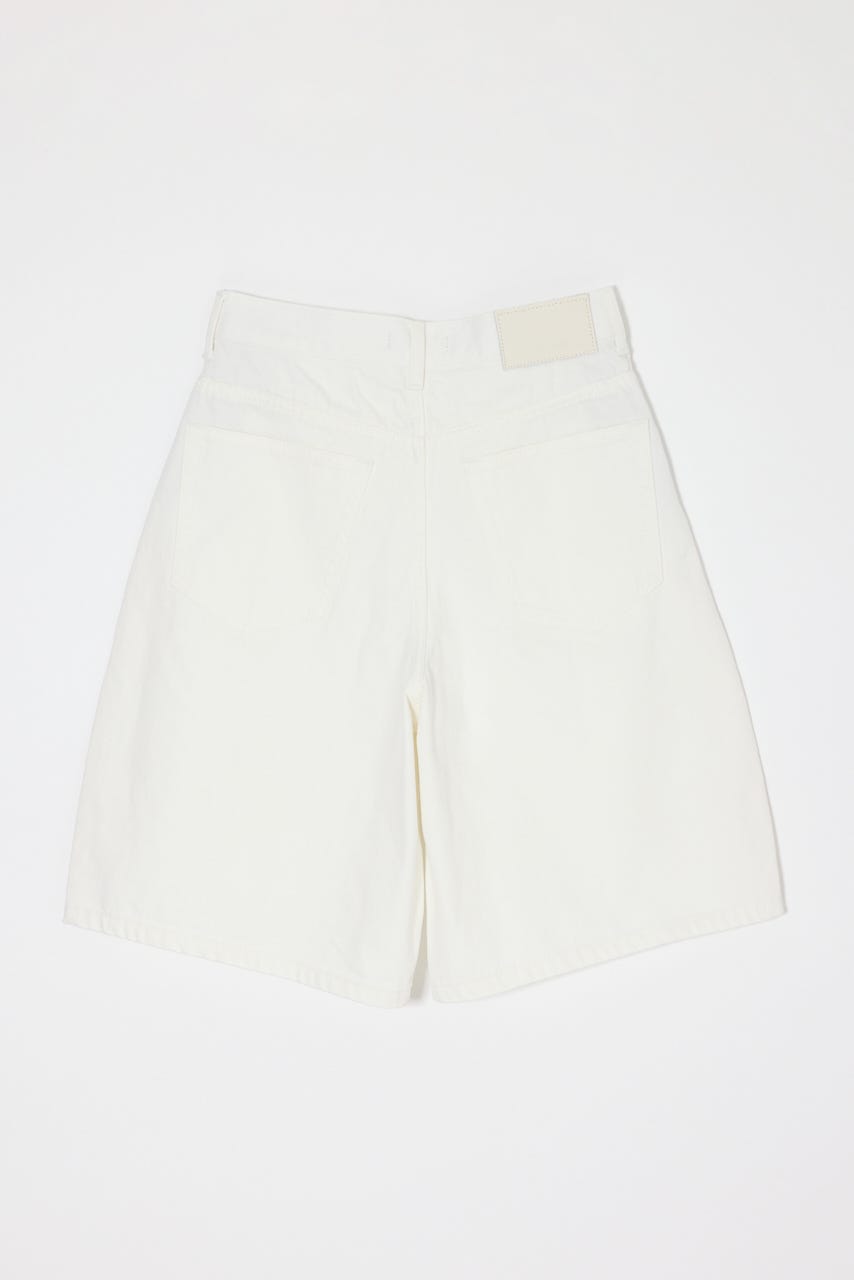 TUCKED COCOON BERMUDA ショーツ O/WHT 0