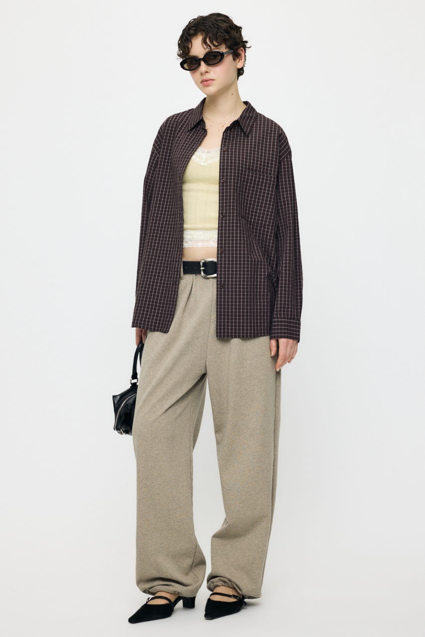 SUCKER CHECK シャツ BRN 2