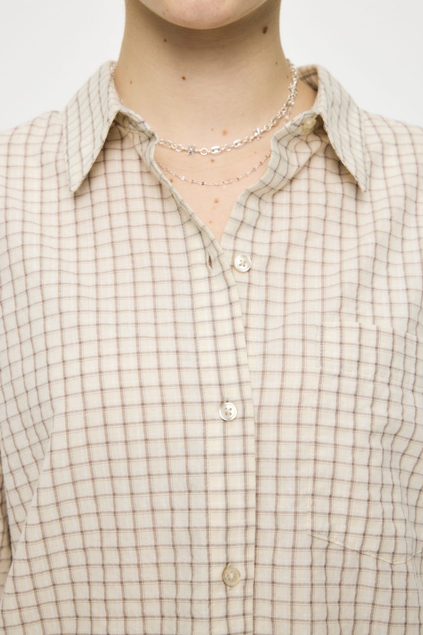 SUCKER CHECK シャツ IVOY 1