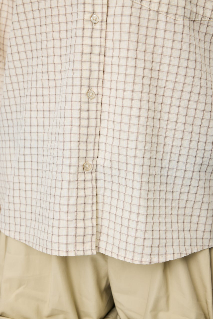 SUCKER CHECK シャツ IVOY 1