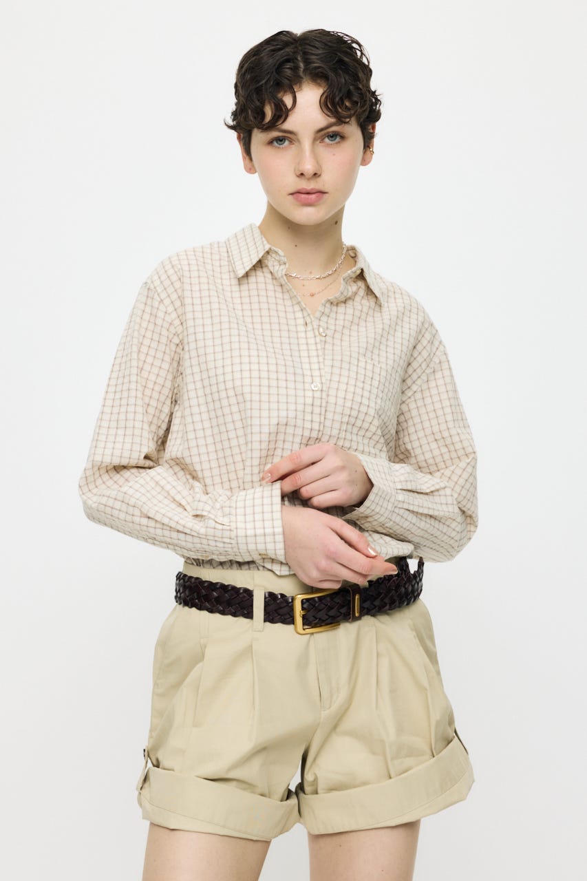 SUCKER CHECK シャツ IVOY 1