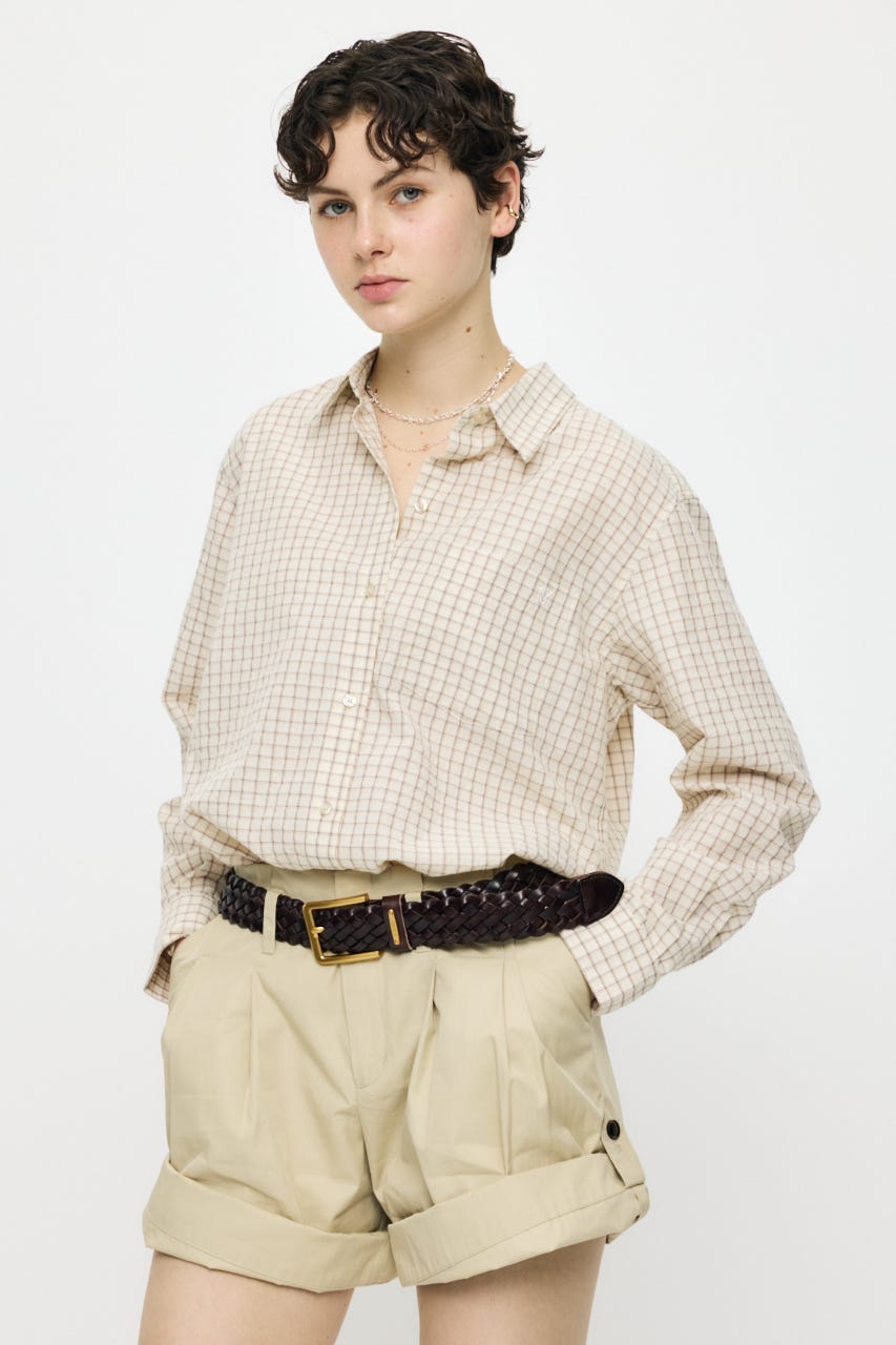 SUCKER CHECK シャツ IVOY 1