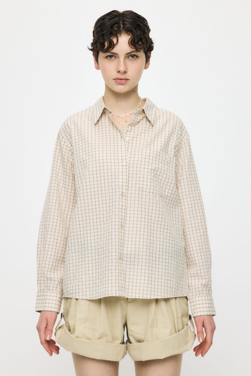 SUCKER CHECK シャツ IVOY 1