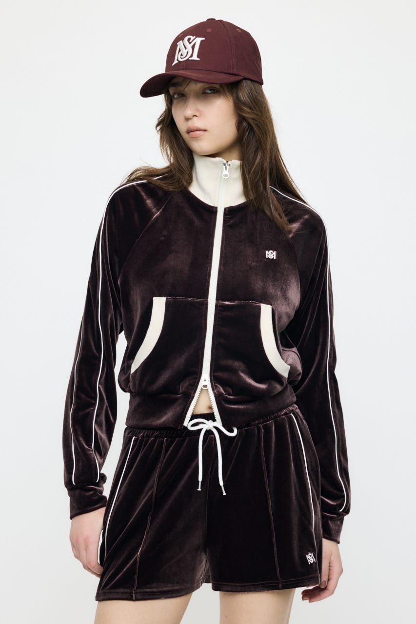 【SS先行アイテム】VELOUR TRACK ジャケット BRN FREE