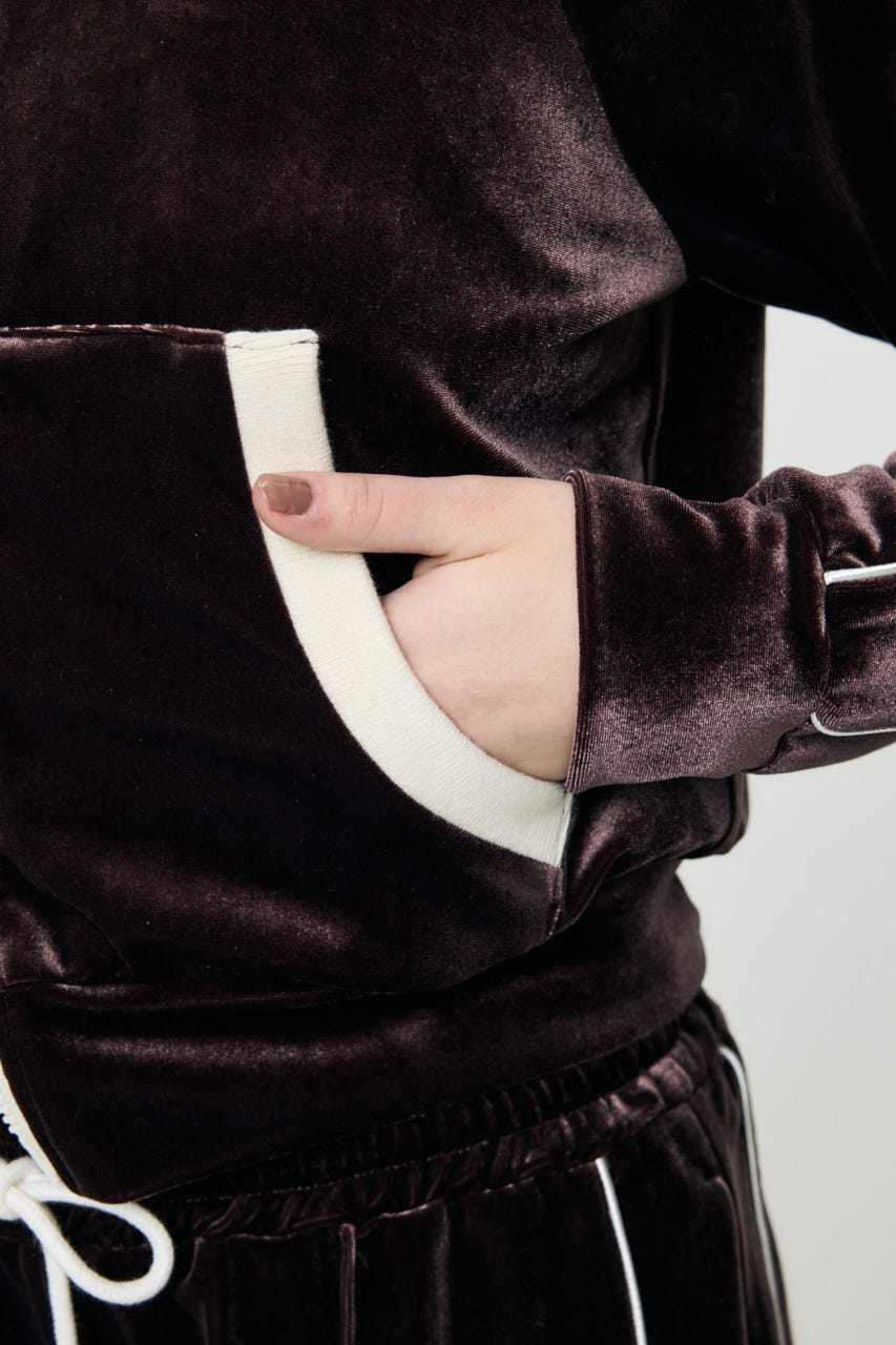 【SS先行アイテム】VELOUR TRACK ジャケット BRN FREE