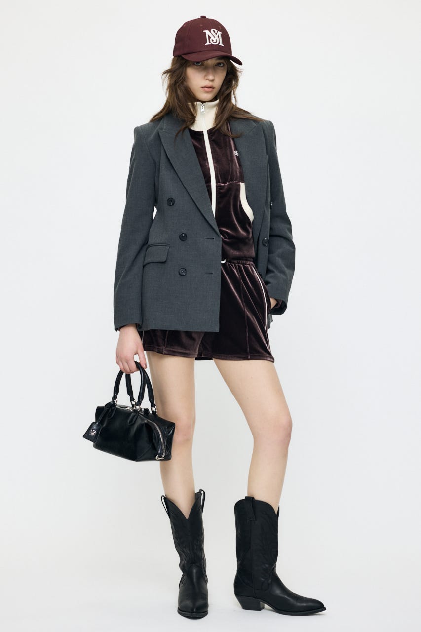 【SS先行アイテム】VELOUR TRACK ジャケット BRN FREE