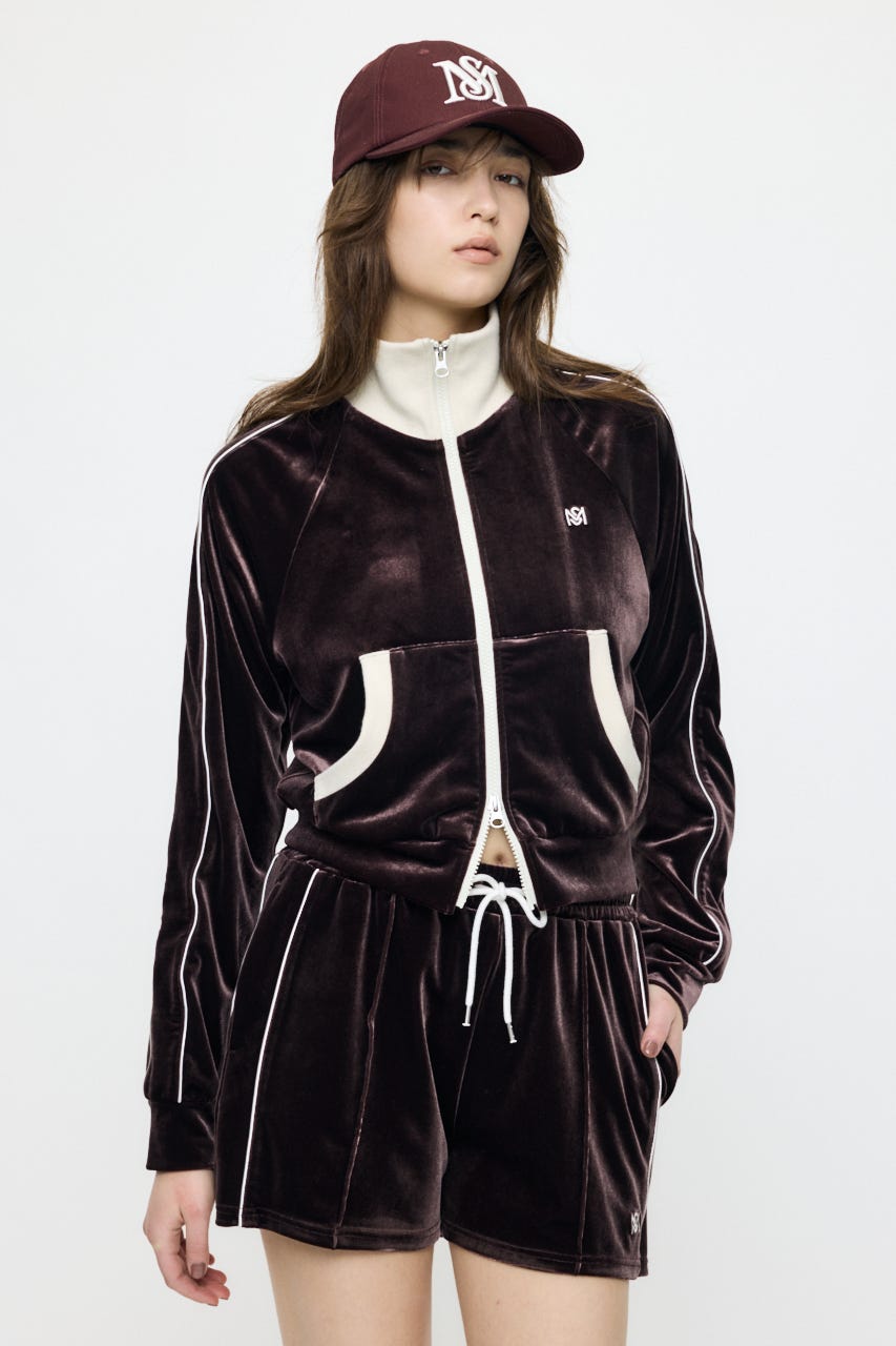 【SS先行アイテム】VELOUR TRACK ジャケット BRN FREE