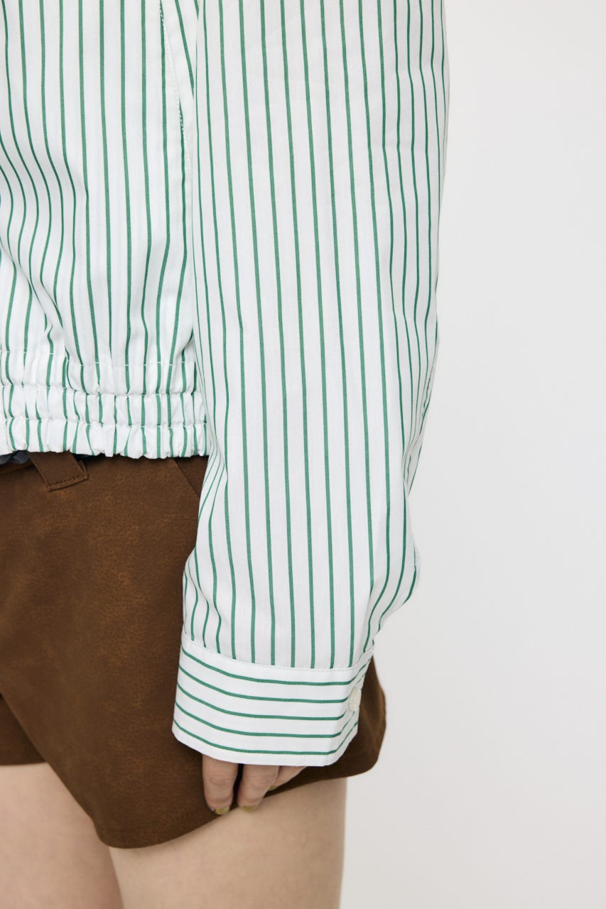 BUTTON DOWN SHIRT ブルゾン 柄WHT FREE