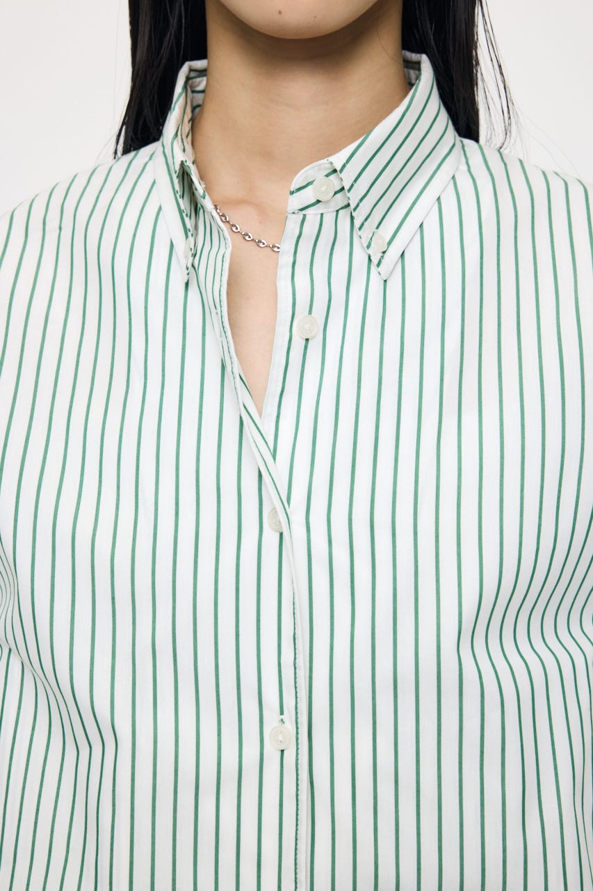 BUTTON DOWN SHIRT ブルゾン 柄WHT FREE