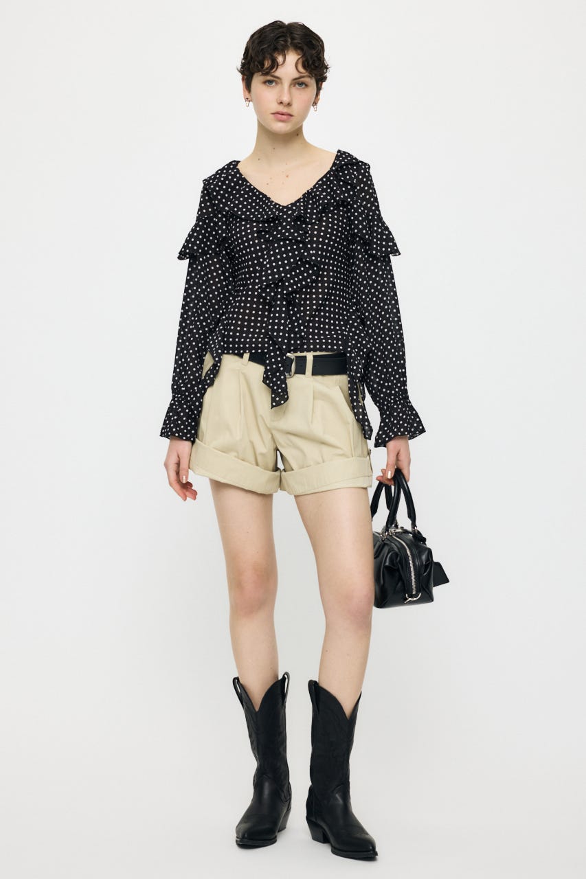 ROLL UP HEM CHINO ショーツ L/BEG 1