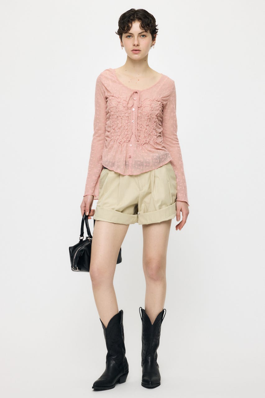 ROLL UP HEM CHINO ショーツ L/BEG 1