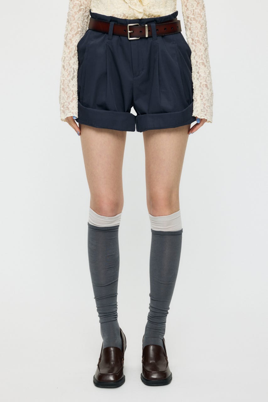 ROLL UP HEM CHINO ショーツ NVY 1
