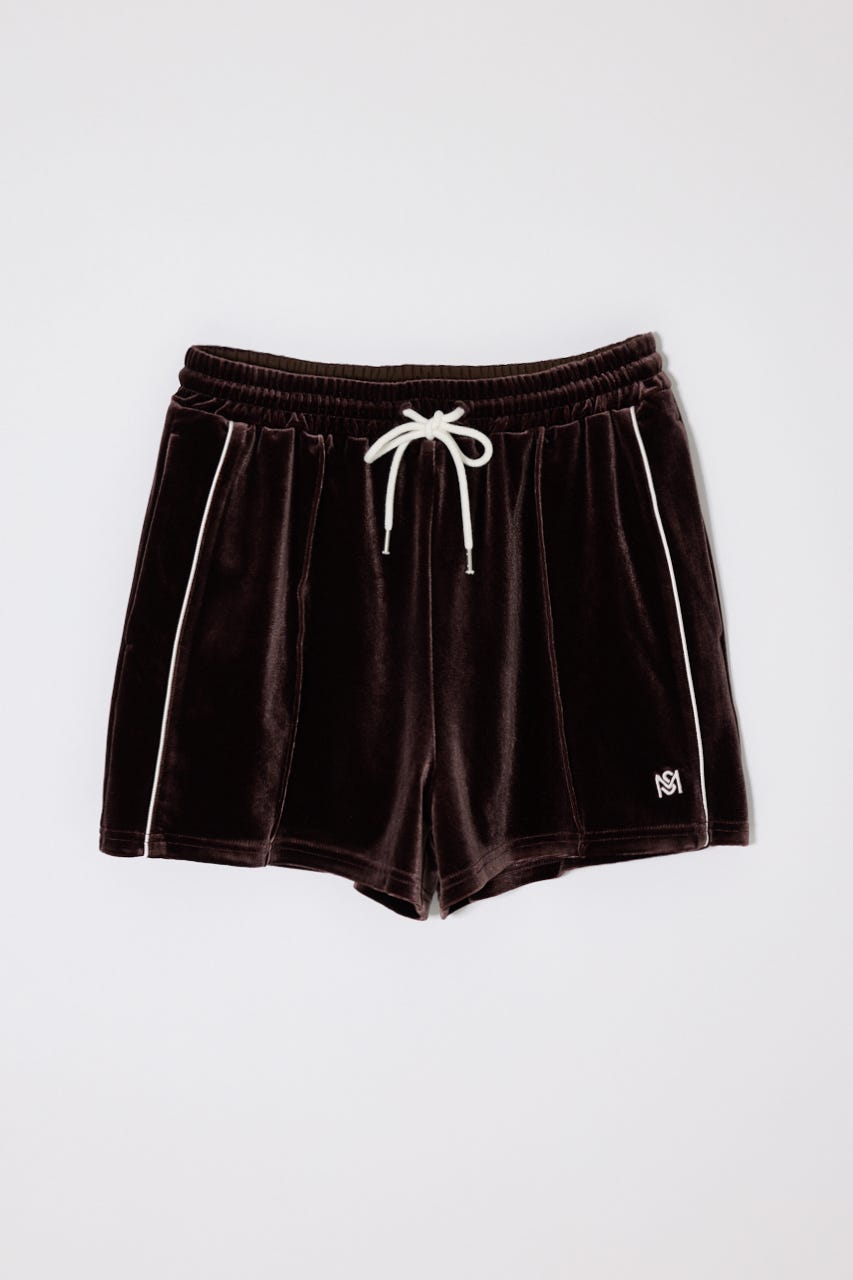 【SS先行アイテム】VELOUR TRACK ショーツ BRN FREE