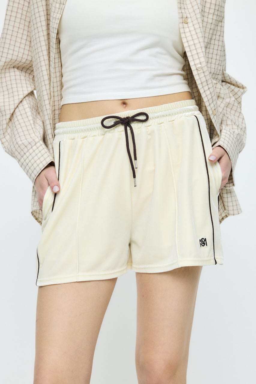 VELOUR TRACK ショーツ IVOY FREE