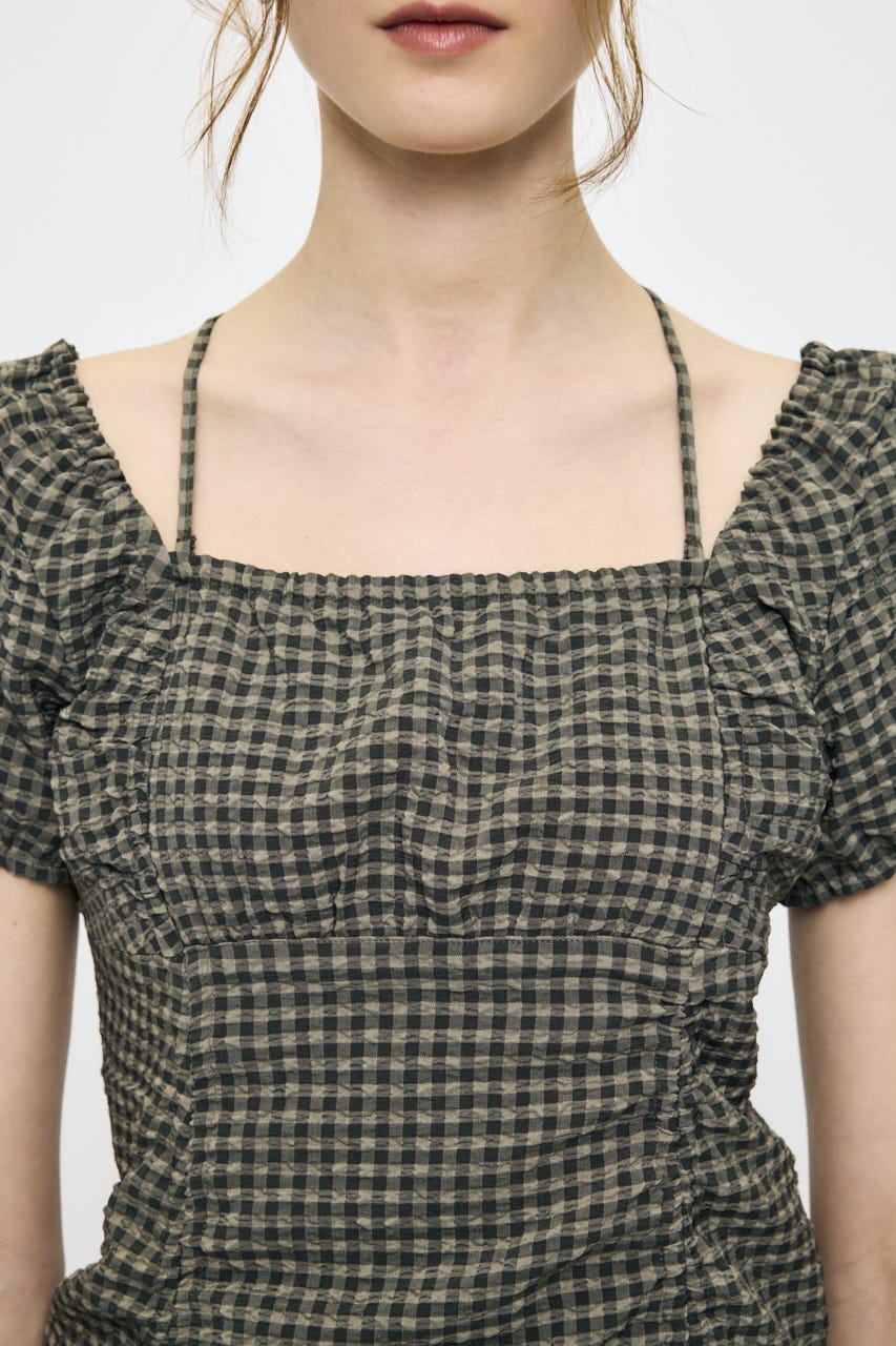 MULTIWAY GATHER MINI ドレス 柄KHA 2