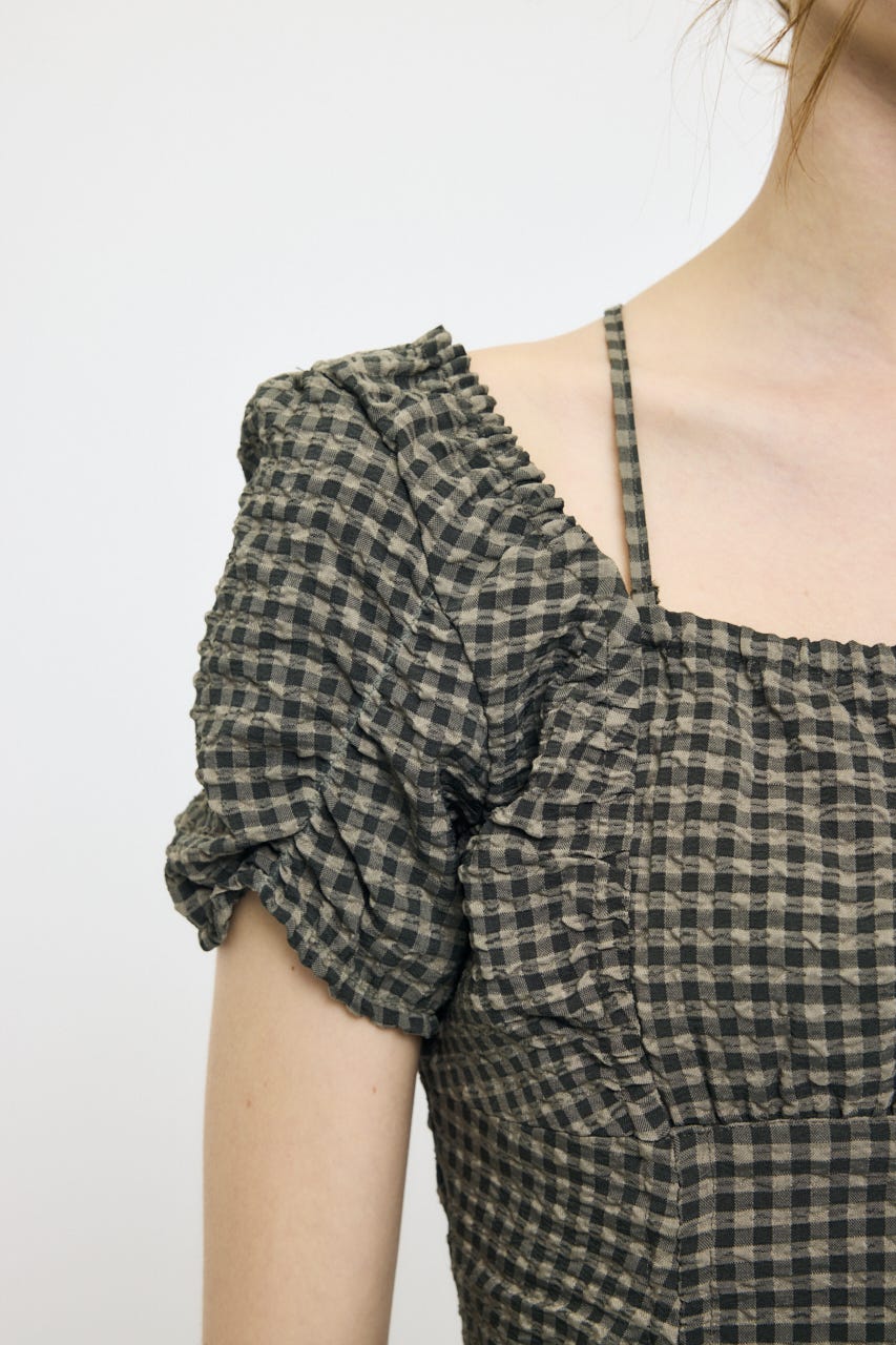 MULTIWAY GATHER MINI ドレス 柄KHA 2