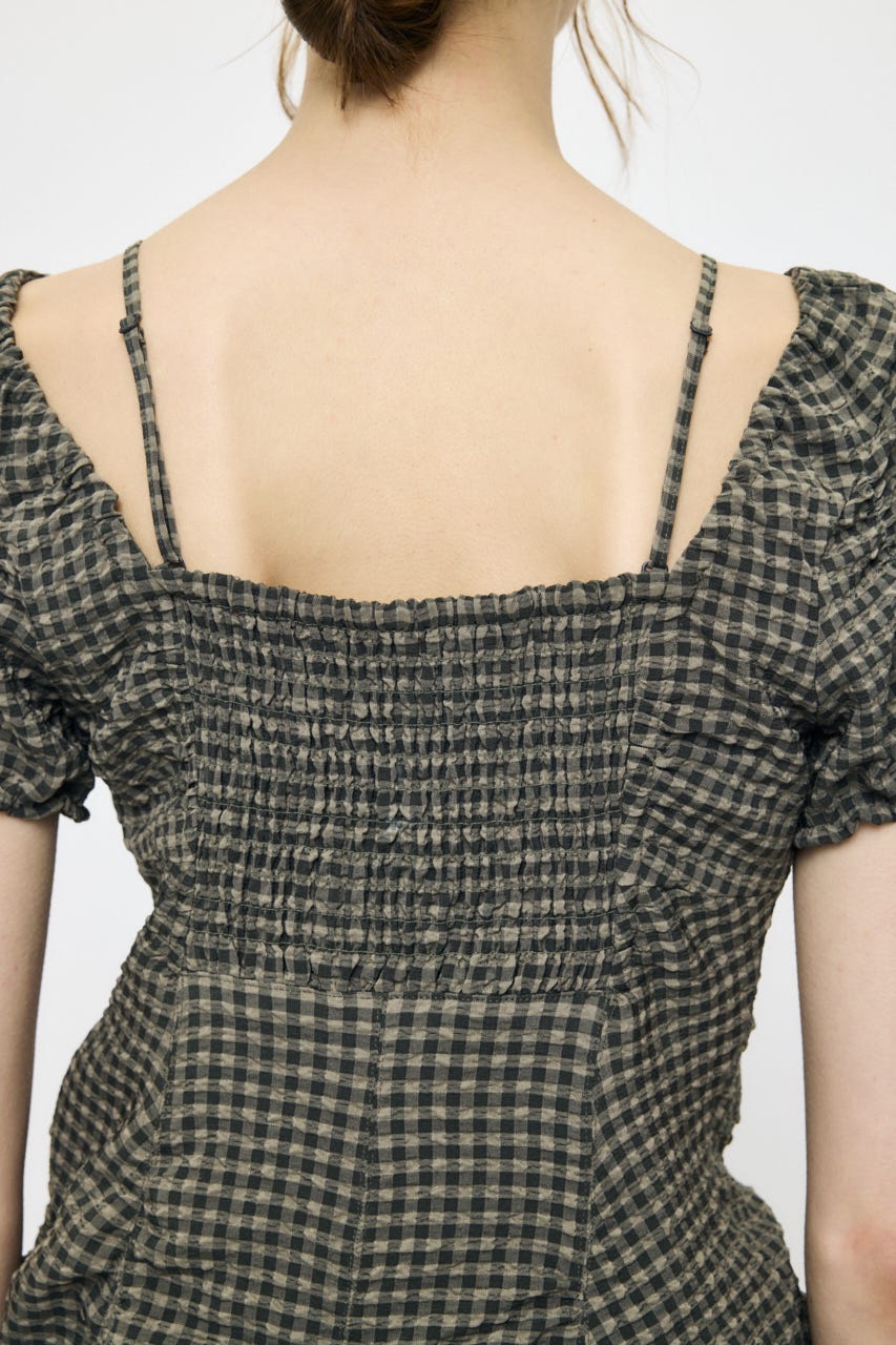 MULTIWAY GATHER MINI ドレス 柄KHA 2