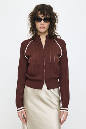 【SS先行アイテム】MIX PATTERN KNIT TRACK トップス